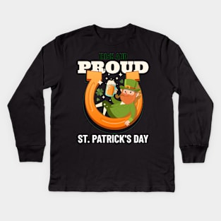 Irish and proud Kids Long Sleeve T-Shirt